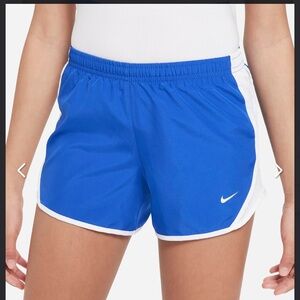 Nike Tempo Girls' Dri-FIT Running Shorts - Royal/White Size M